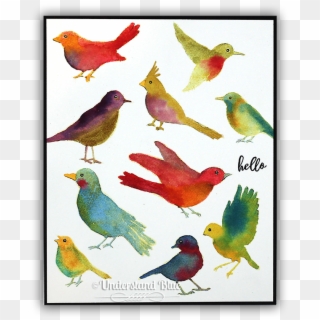 Watercolor Hero Arts Birds By Understand Blue - European Robin Clipart