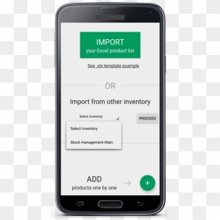 Mobile Inventory Mockup2 - Revel App Clipart
