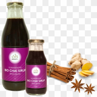 Shanti Bio Chai Syrup - Glass Bottle Clipart