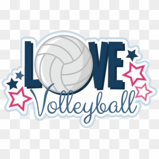 Volleyball Clip Cute - Love Volleyball - Png Download