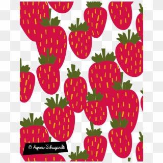 Strawberry Pattern By Agnes Schugardt Strawberry, Strawberries, Clipart