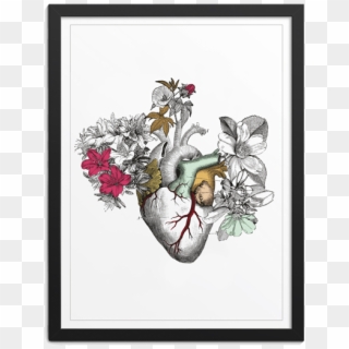 Cuadro Corazón Blanco - Illustration Clipart