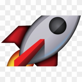 Blast Off With This Out Of This World Rocket Emoji - Transparent Background Rocket Ship Emoji Clipart
