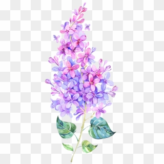 Pink Flower Purple Color - Flower Purple Watercolor Png Clipart