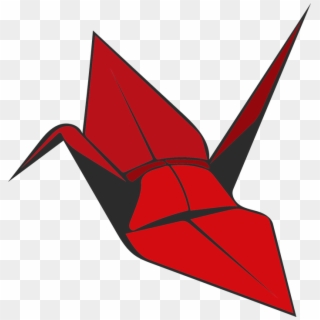 Origami Crane Red Bird Paper Decoration Symbol - Origami Crane Png Clipart