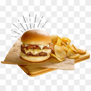 Burger - Meating Homemade Burgers Clipart