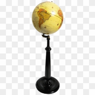 Obelic An Globo Terráqueo 30cm Ø Base De Madera Tallada - Globe Clipart