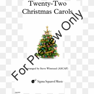 Christmas Carols Thumbnail - Christmas Tree Clipart
