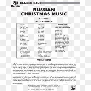 Click To Expand Russian Christmas Music Thumbnail - Black Horse Troop Sheet Music Clipart