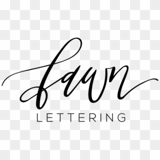 Lettering Png , Png Download - Fawn Calligraphy Clipart