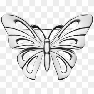 Steel Butterfly , Png Download - Butterfly Silver Clipart