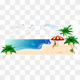 South Beach, Beach, Sea, Plant, Grass Png Image With - Sea Beach Vector Png Clipart