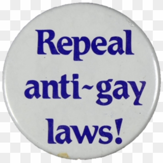 Gay Rights Badge, 1970s - Circle Clipart