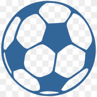 How To Set Use Blue Soccer Ball Svg Vector - Football In Black And White Clipart