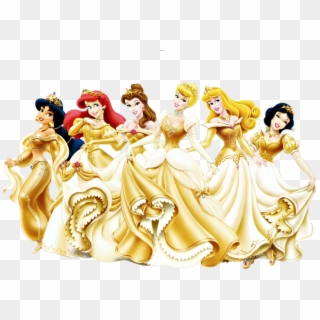 Imágenes De Princesas Disney Con Fondo Transparente, - Disney Princess Gold Dress Clipart