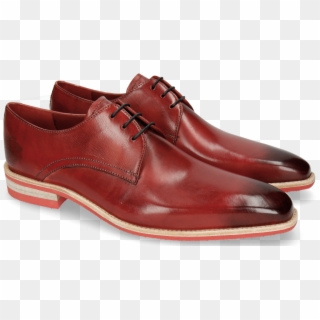 Derby Shoes Lance 24 Red Lasercut Crown - Melvin Hamilton Lance 24 Casual Shoes Clipart