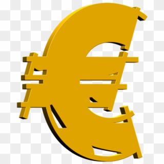 Euro Dinheiro Fundos Moeda Finanças Cifrão - Cifrao Euro Png Clipart