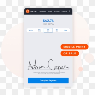 Mobile Point Of Sale - Ivory Clipart