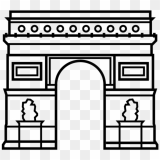 Paris Arc De Triomphe 1 - Bodega Icon Clipart