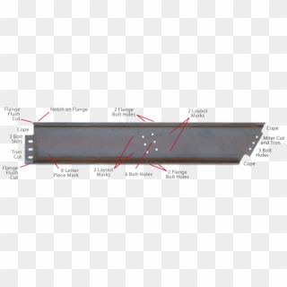How Long To Fabricate This Beam In Your Shop - Cutting I Beam Flange Clipart