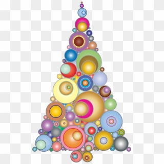 Transparent Abstract Christmas Tree Clipart