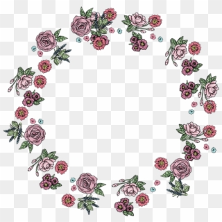 Circle Flower Frame Png - Feeling A Bit Under The Weather Clipart