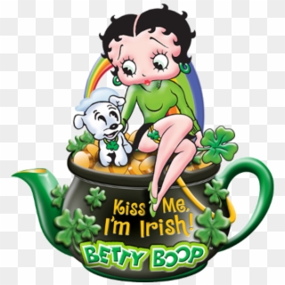 Betty Boop Saint Patrick's Day With Pudgy - St Patrick Day Pictures Betty Boop Clipart