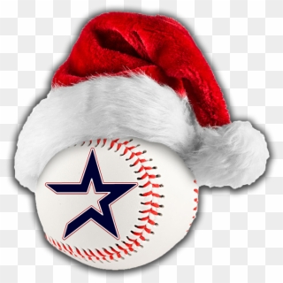 Are You Ready For Some Baseball - Baseball With Santa Hat Clipart