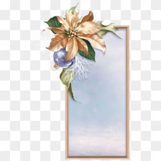 Winter Melody Framed Wallpaper, Wallpaper Backgrounds, - Bouquet Clipart
