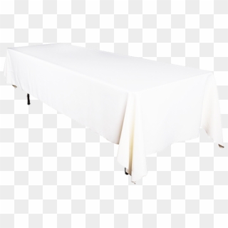 White Rectangular Table Cloth - Long Table White Table Cloth Clipart