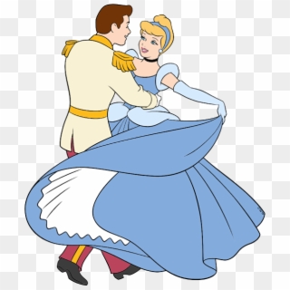 Clip Art Of Cinderella And Prince Charming Dancing - Prince Charming And Cinderella Dancing - Png Download