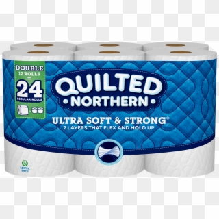 Quilted Northern Ultra Soft & Strong, 12 Double Rolls, - Quilted Northern 6 Mega Rolls Clipart