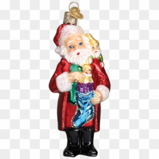 40281 Santa & Pixies Old World Christmas Ornament - Figurine Clipart