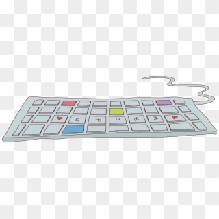 Laptop Numeric Keypad Cartoon Transprent Png Free - Keyboard Cartoon Computer Clipart