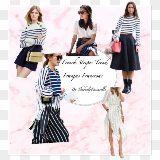 French Stripes Trend / Franjas Francesas - Miniskirt Clipart