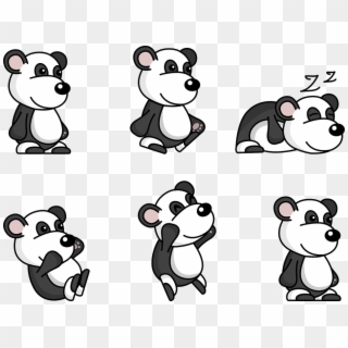 Panda Comic Cute Cartoon Fun Happy Funny - Cartoon Clipart