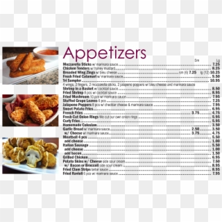 Appetizers And Side Orders Clipart