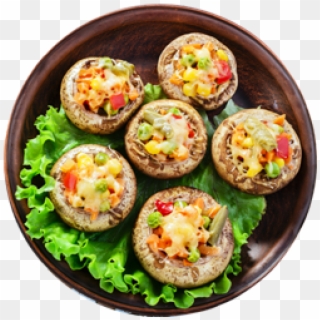 Baked Goat Cheese - Stuffed Mushrooms Clipart