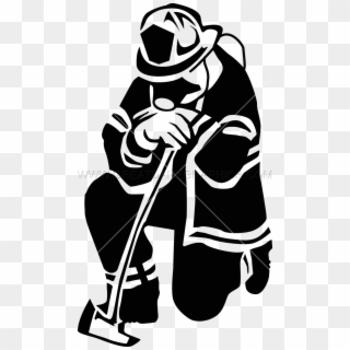 Firefighter Clipart Transparent - Firefighter Black And White Png