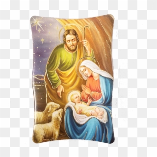 Holy Family Christmas Plaque - Cushion Clipart