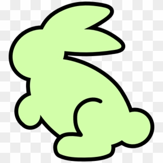 Soft Spring Green Bunny Png Clip Arts For Web - Easy Easter Bunny Coloring Pages Transparent Png