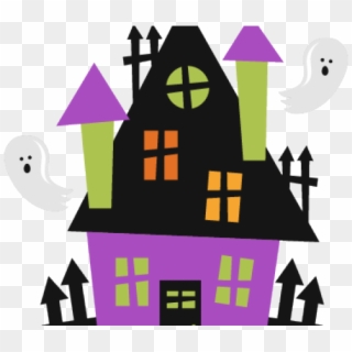 Haunted House Clipart Fancy - Cute Haunted House Clipart - Png Download