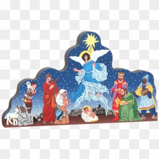 Christmas Decorations With Jesus Birth Clipart