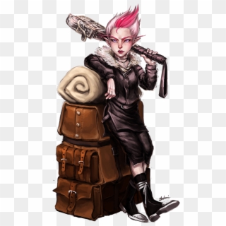 Wise, Scholarly, And Magical - Pathfinder Female Gnome Clipart