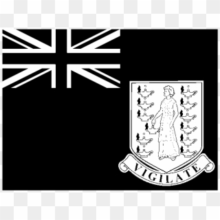 Flag Of Us Virgin Islands Logo Black And White - Flag Clipart