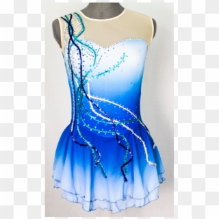 Joyce Co Raining Sequins Ombré Skating Dress- Sale - Cocktail Dress Clipart