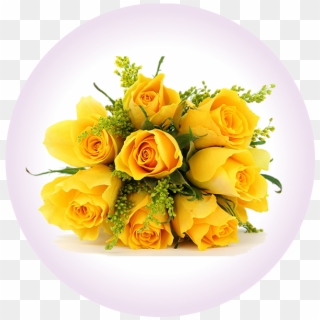 Un Ramo Para Regalar - Beautiful Yellow Rose Bouquet Clipart