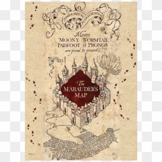 Marauders Map Mightyprint Wall Art Print - Harry Potter And The Murders Map Clipart