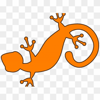 Gecko Clipart Orange - Png Download