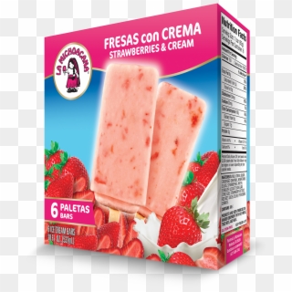 Fresas Con Crema - Paleta De Fresa Con Crema Clipart